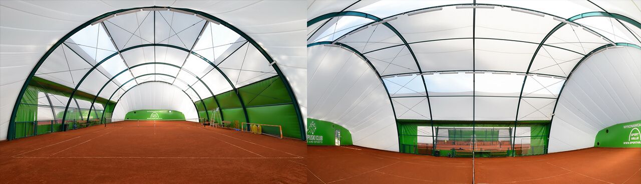 Sport Halls s.c. Salas de tenis arqueadas